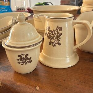 Pfaltzgraff Sugar and Creamer